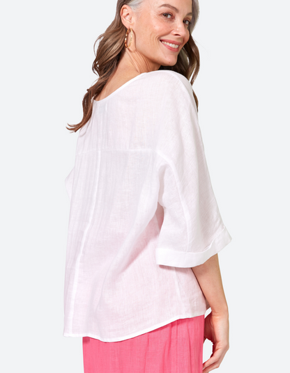 Studio Relaxed Top - Salt - Eb&Ive