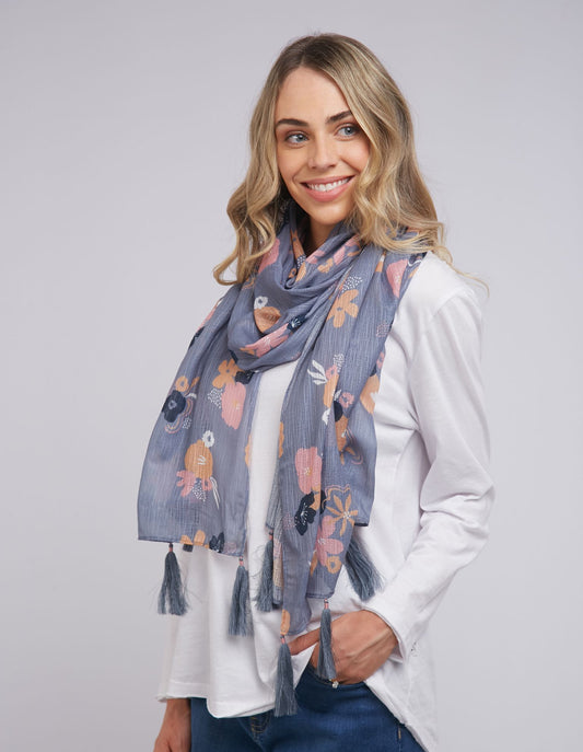 Woodlands Floral Scarf - Floral - Elm Lifestyle - FUDGE Gifts Home Lifestyle