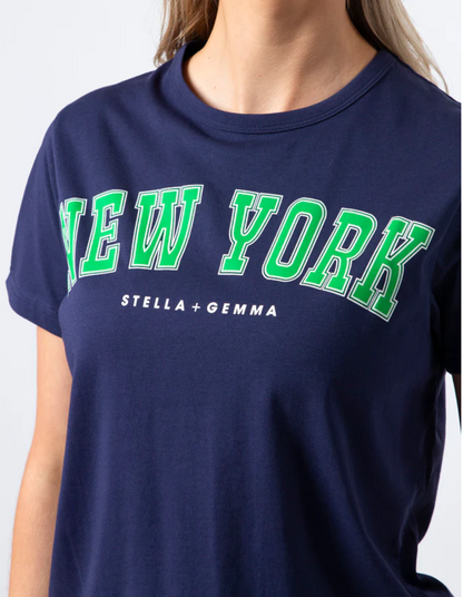 Ace T-Shirt - New York Navy - Stella + Gemma