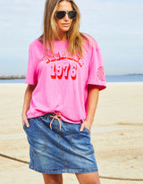 1976 Dreamer Tee - Hot Pink - Hammill and Co