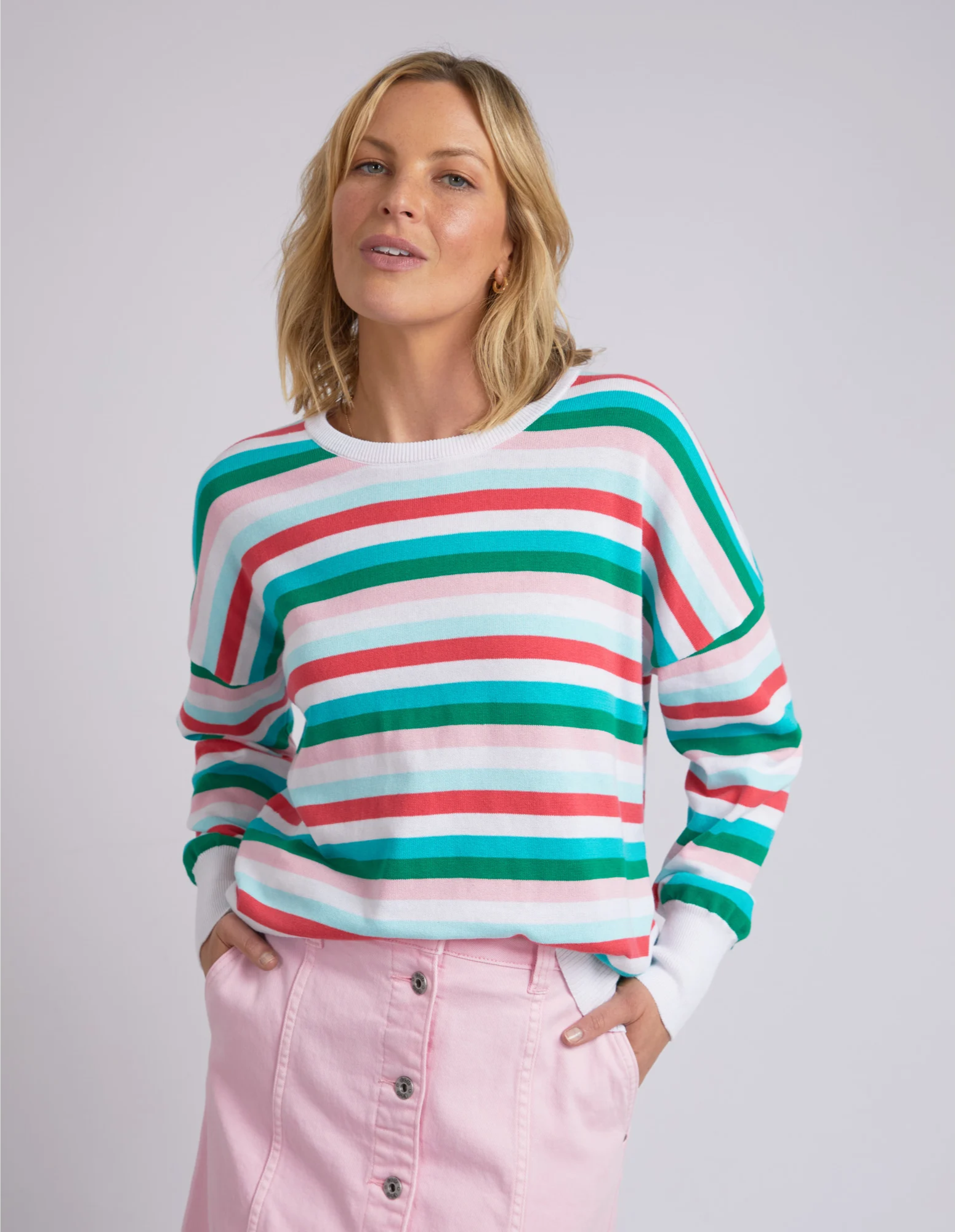 Universe Knit Multicoloured Stripe Elm Lifestyle FUDGE Gifts Home