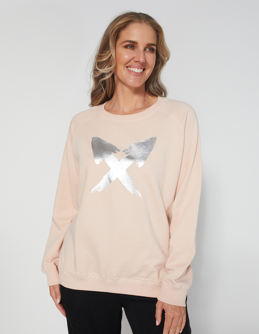Sweater - Blush Silver Arrows - Stella + Gemma 8165