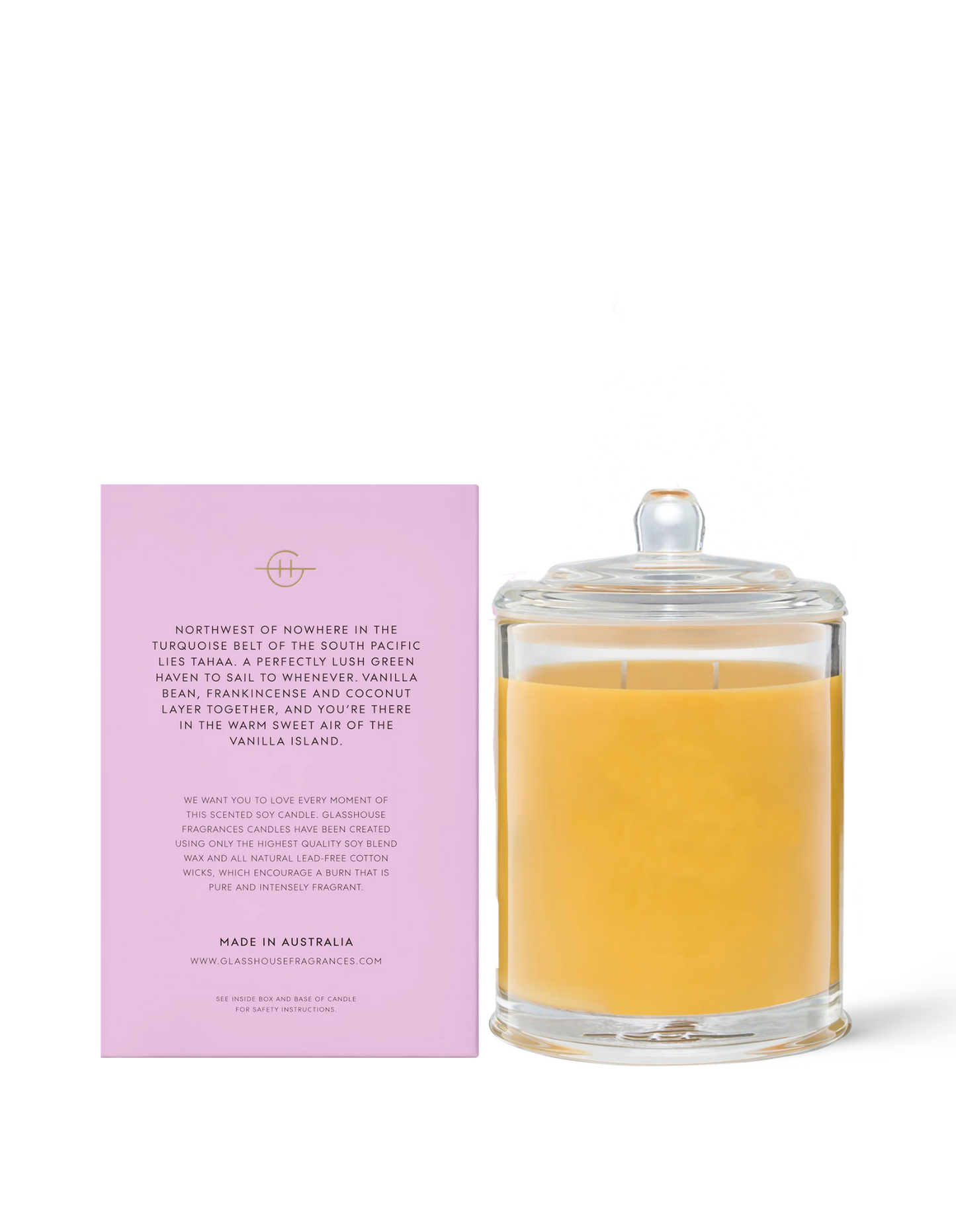 Candle 380g - A Tahaa Affair - Glasshouse Fragrances