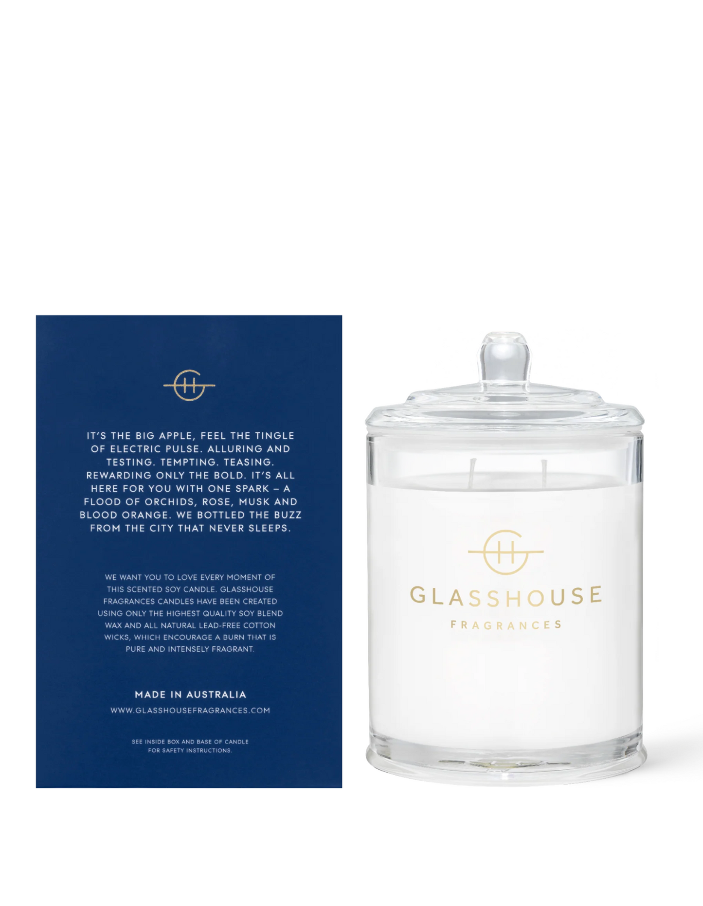 Candle 380g - I'll Take Manhattan - Glasshouse Fragrances