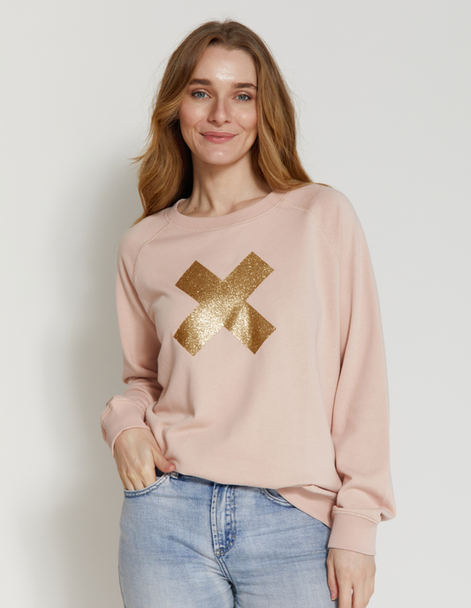 Sweater - Blush Gold Glitter X - Stella + Gemma 8178