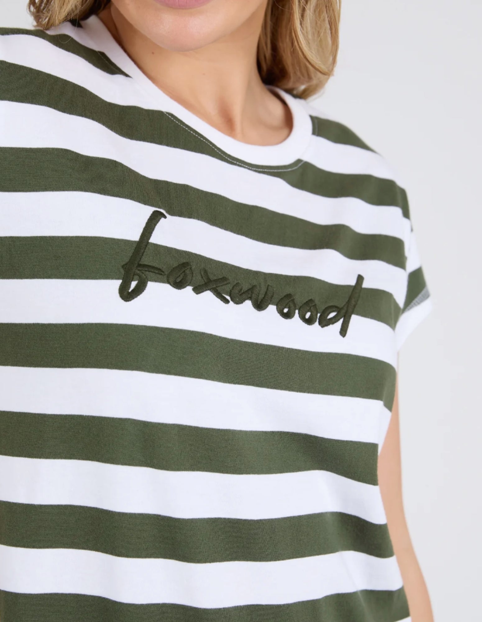 Signature Stripe Tee Dress Foxwood FUDGE Gifts Home Lifestyle