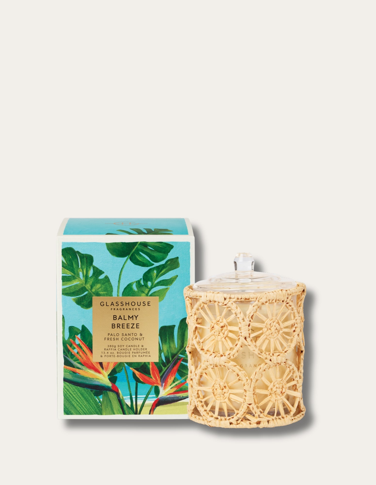 380g Candle - Balmy Breeze - Glasshouse Fragrances