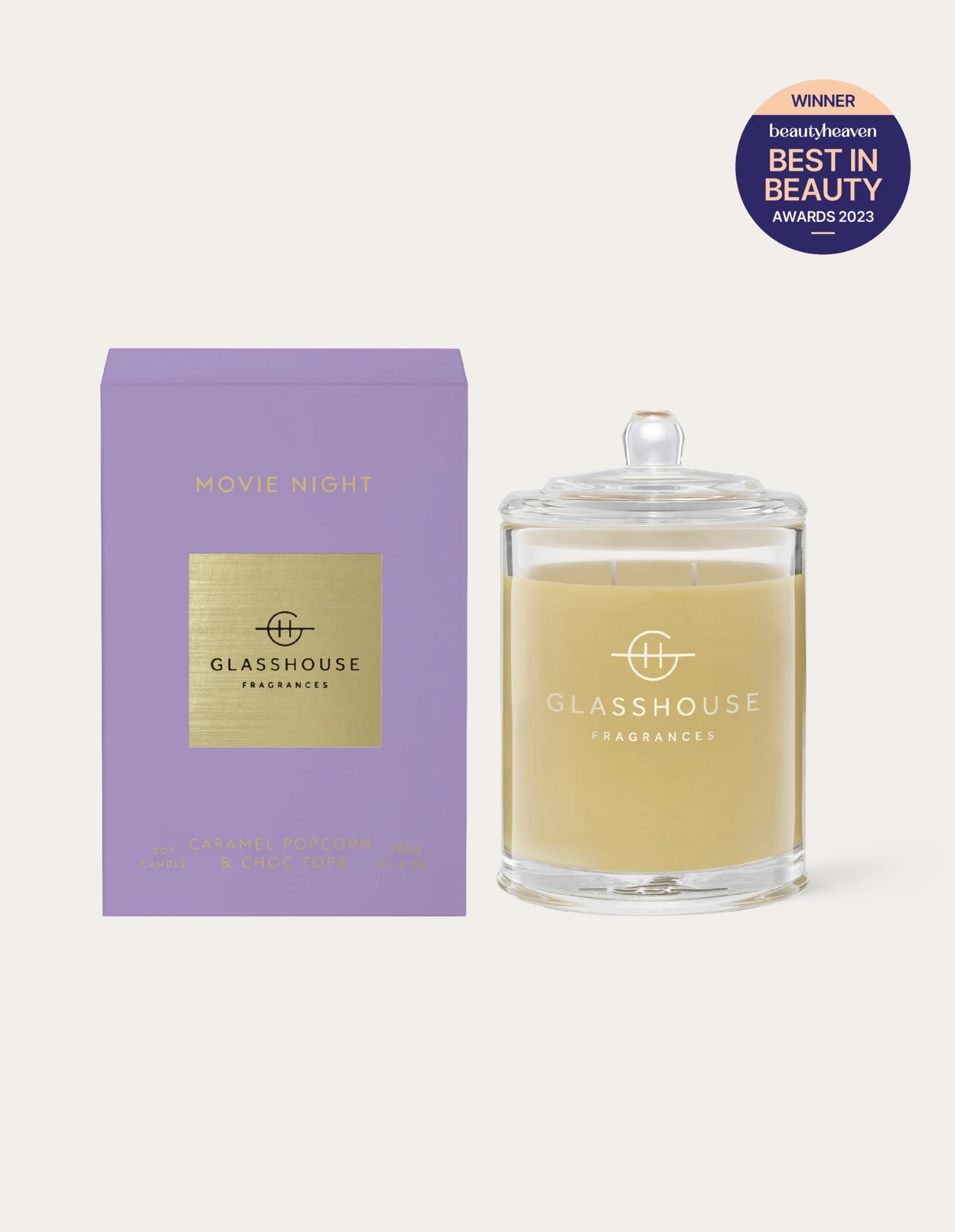 Candle 380g - Movie Night - Glasshouse Fragrances - FUDGE Gifts Home Lifestyle