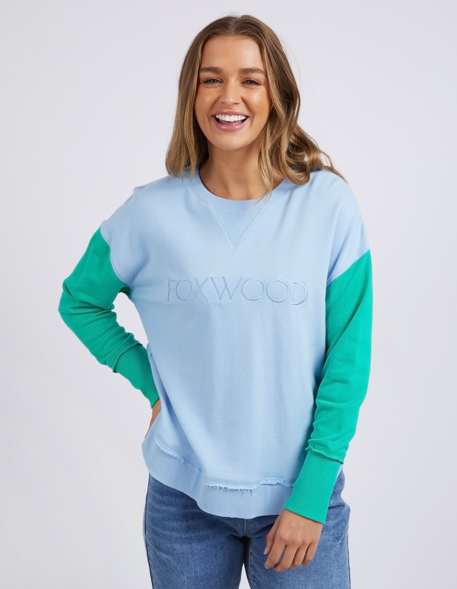 Simplified Colour Block Crew Foxwood FUDGE Gifts Home Lifestyle