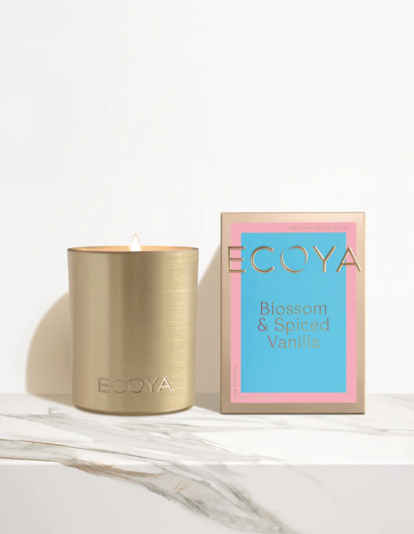 Goldie Candle 460G - Blossom & Spiced Vanilla  - Ecoya