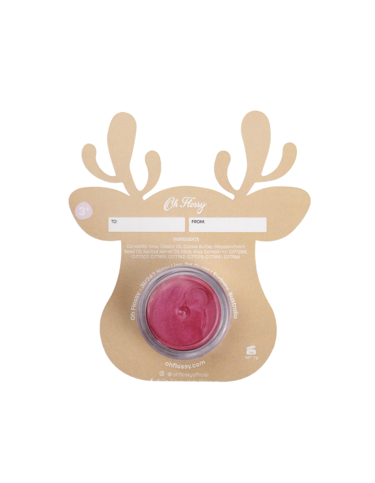 Xmas - Lipstick Rudolph Pink - Oh Flossy