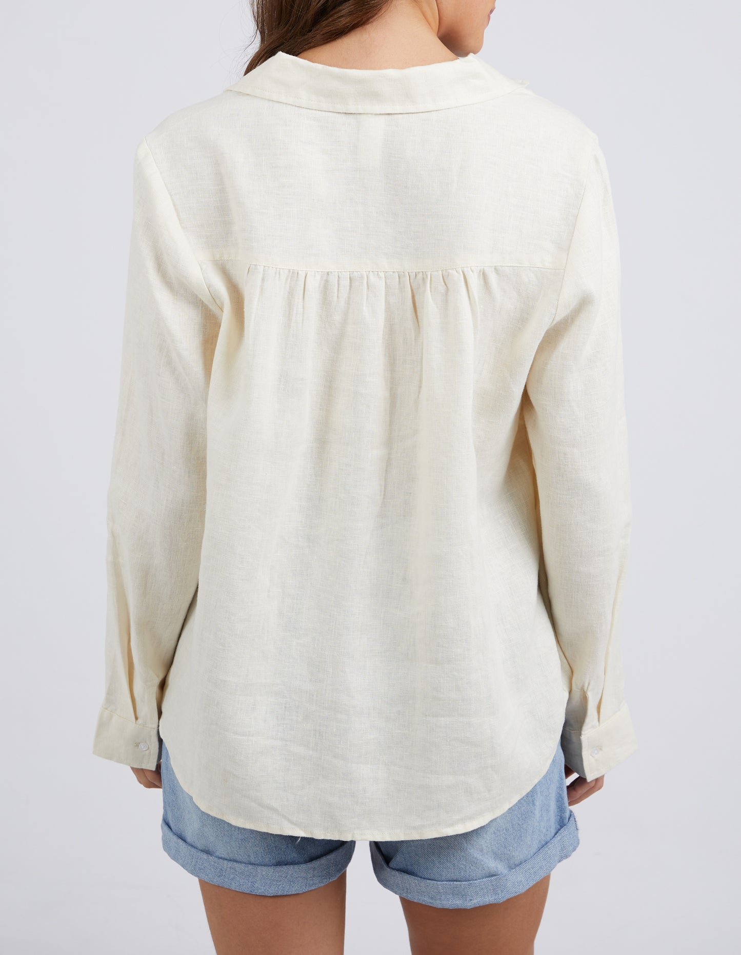 Blair Open Neck Shirt - Toasted Coconut - Elm Lifestyle