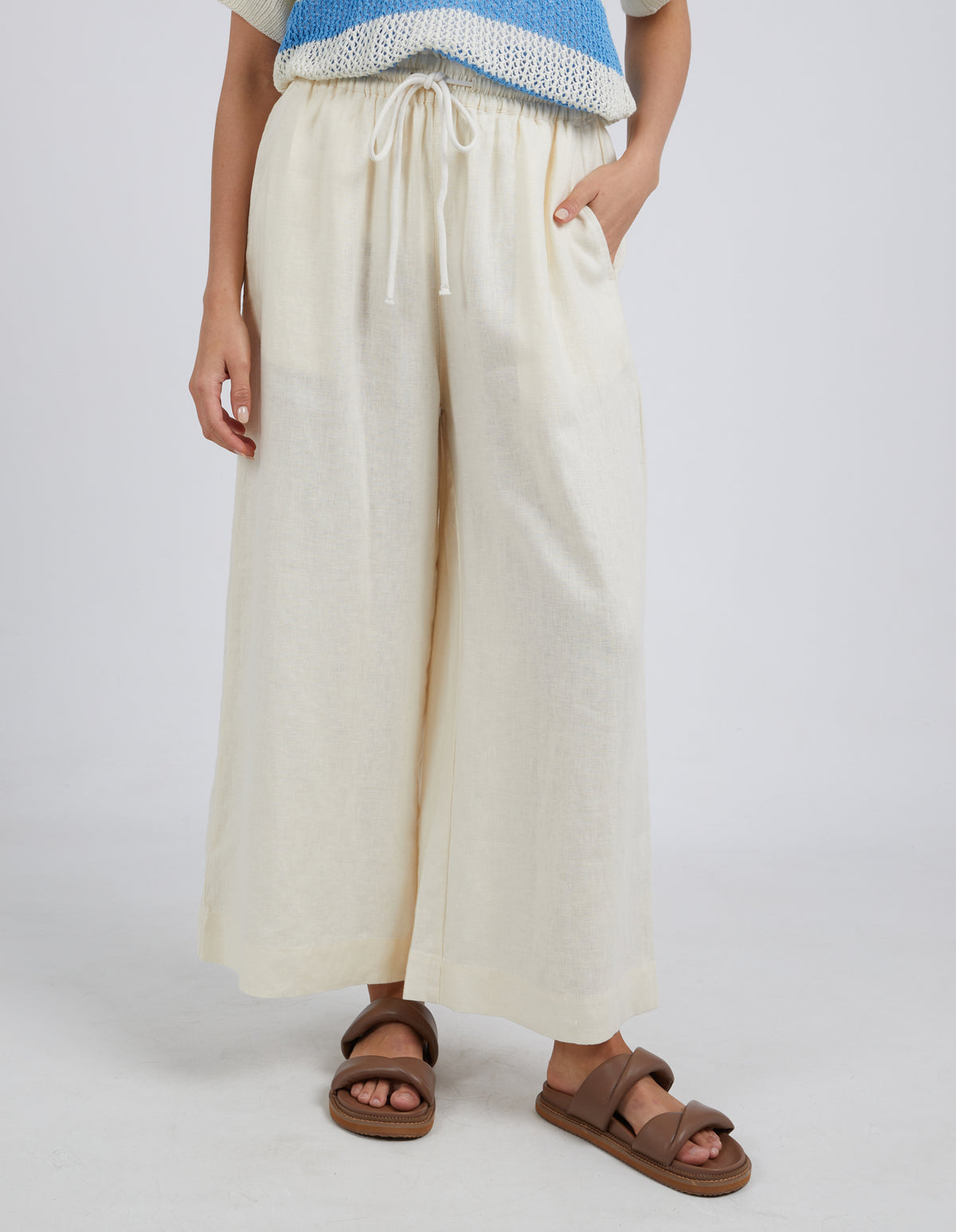 Dionne Wide Leg Pant - Toasted Coconut - Elm Lifestyle