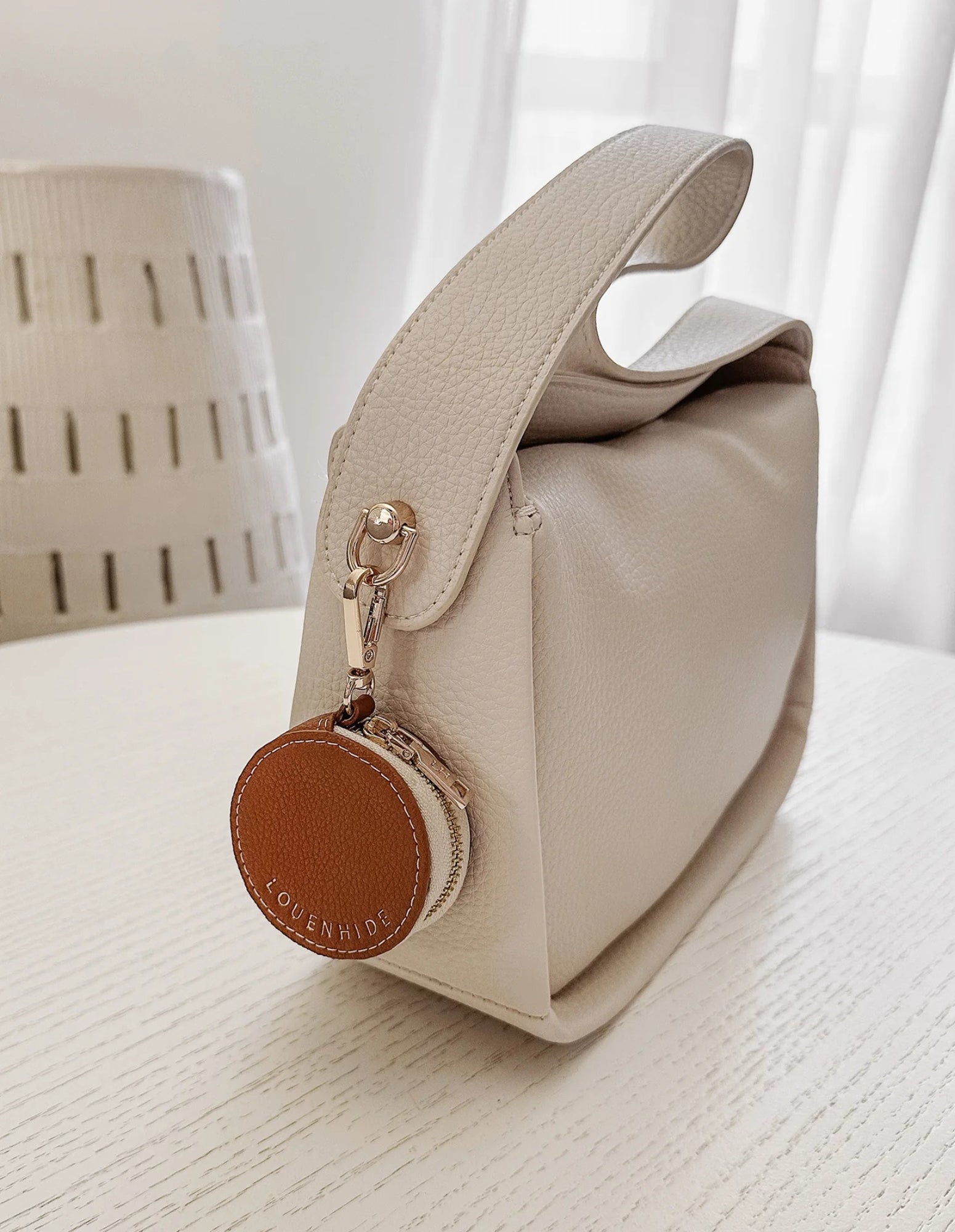 Airlie Bag Charm - Tan - Louenhide