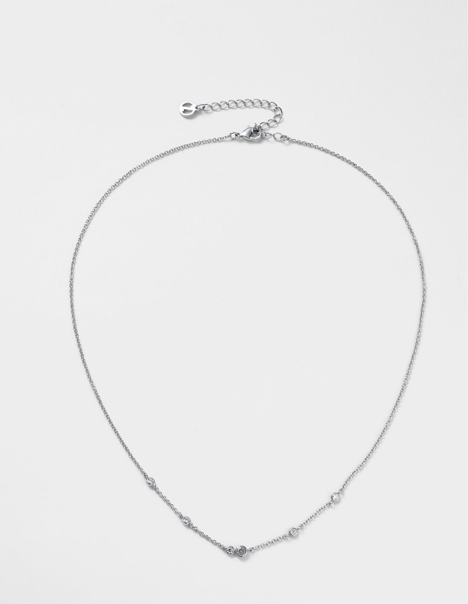 Amy Mini Necklace - Silver- Zafino