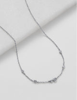 Amy Mini Necklace - Silver- Zafino