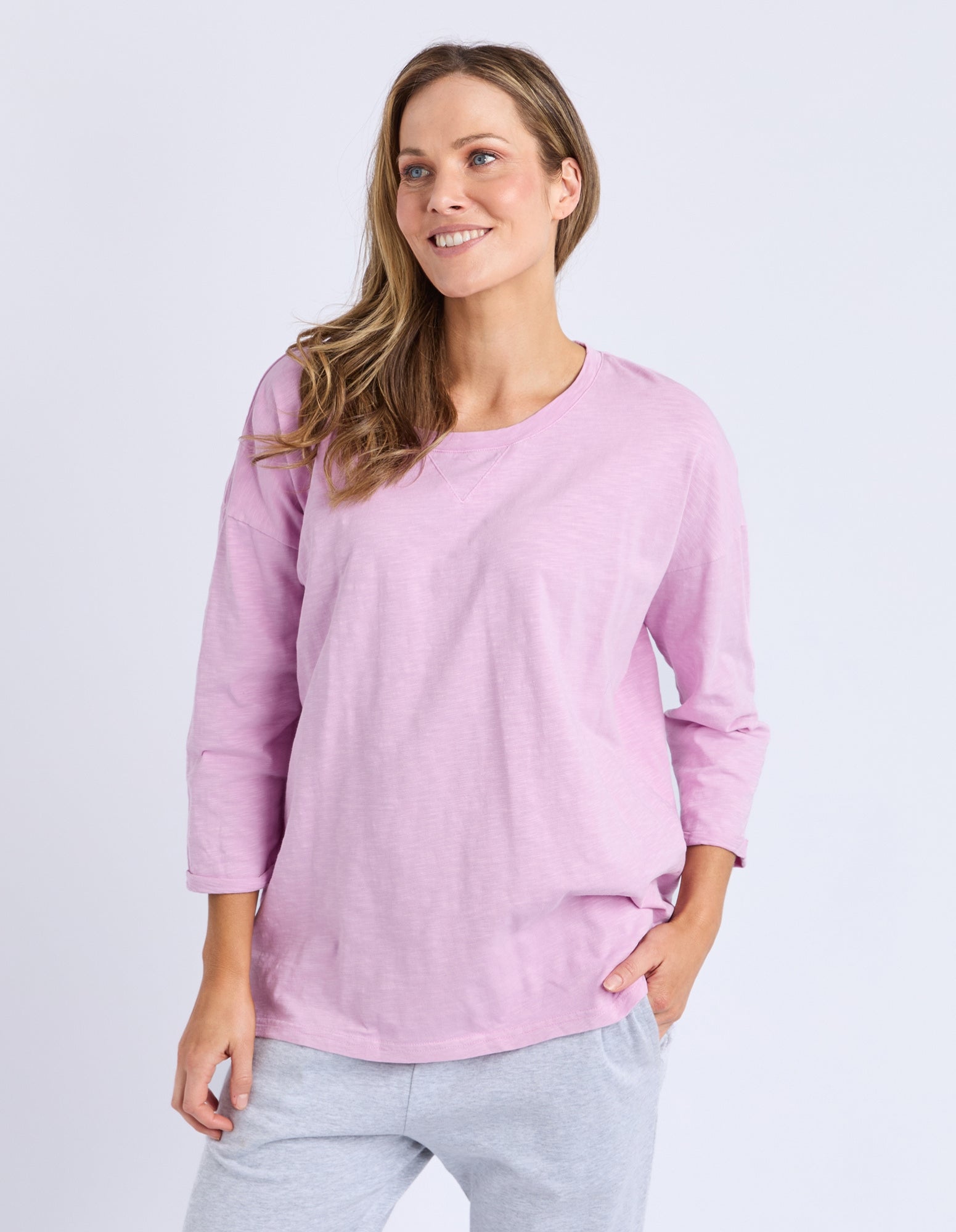 Annie 3/4 Sleeve - Dusty Pink - Elm Lifestyle