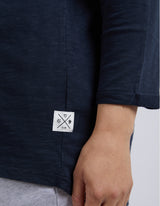 Annie 3/4 Sleeve Tee - Navy - Elm Lifestyle