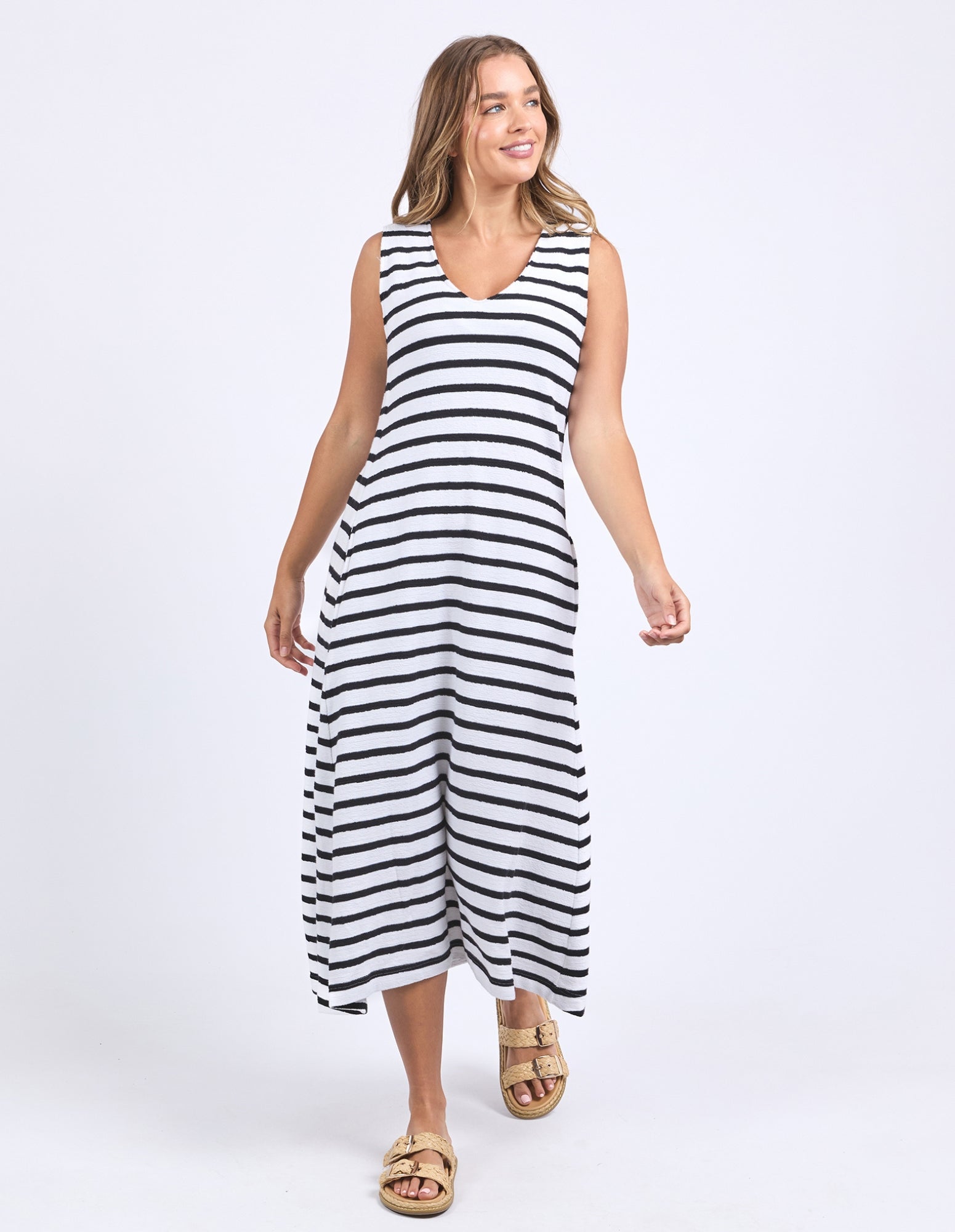 Aspen Stripe Dress - Foxwood