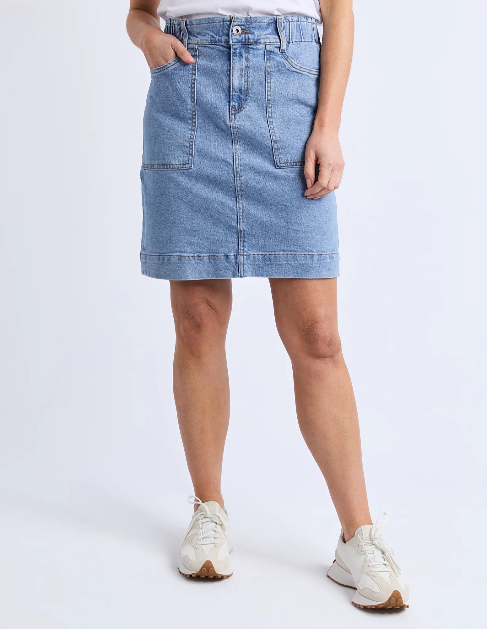 Atlas Denim Skirt - Blue - Elm Lifestyle
