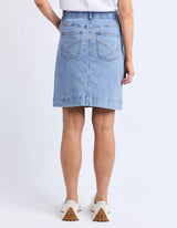 Atlas Denim Skirt - Blue - Elm Lifestyle