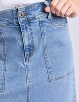 Atlas Denim Skirt - Blue - Elm Lifestyle