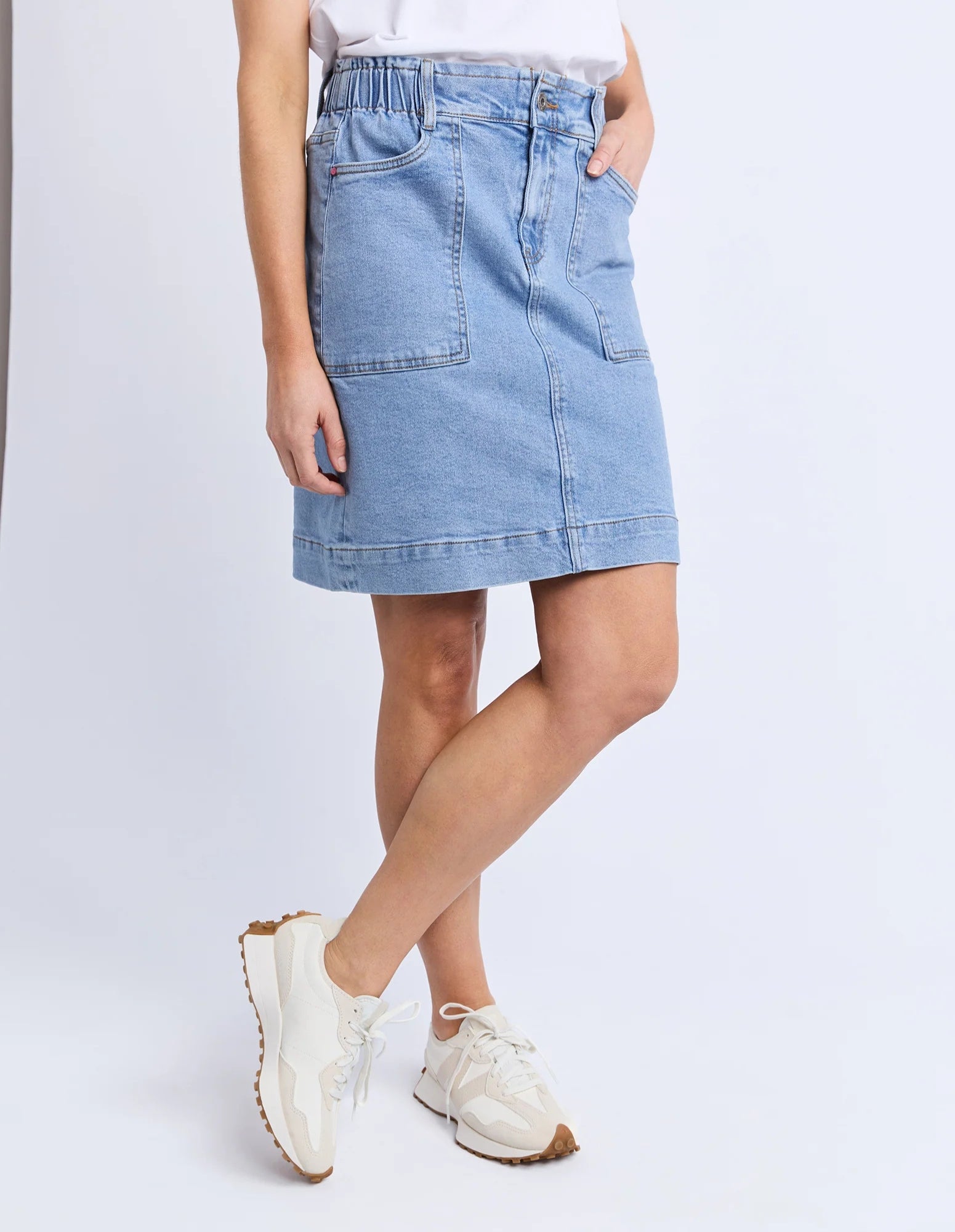 Atlas Denim Skirt - Blue - Elm Lifestyle