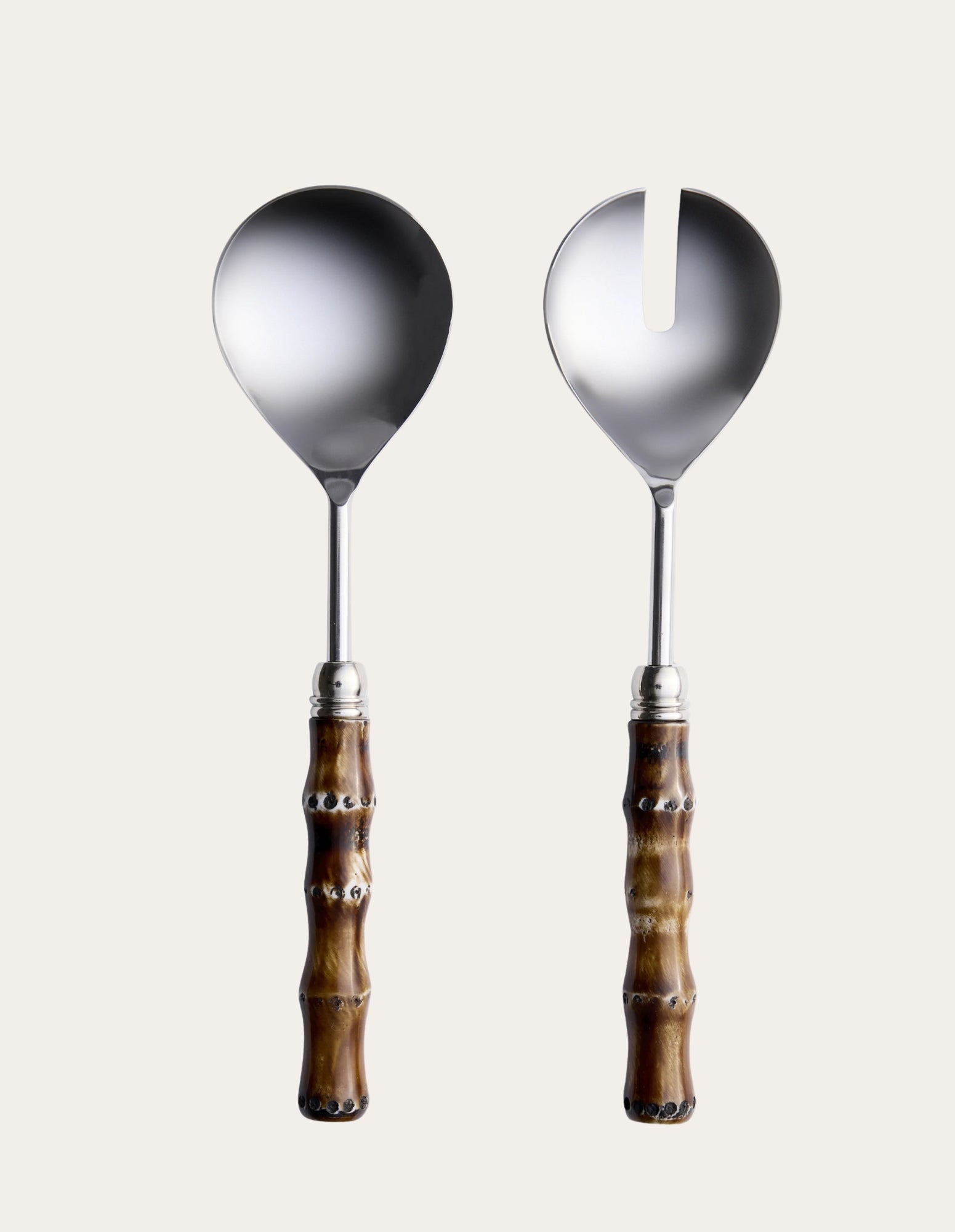 Bahama Bamboo Salad Server Set - Madras Link