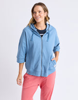 Beachy Zip Hoody - Blue Shadow - Elm Lifestyle