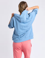 Beachy Zip Hoody - Blue Shadow - Elm Lifestyle