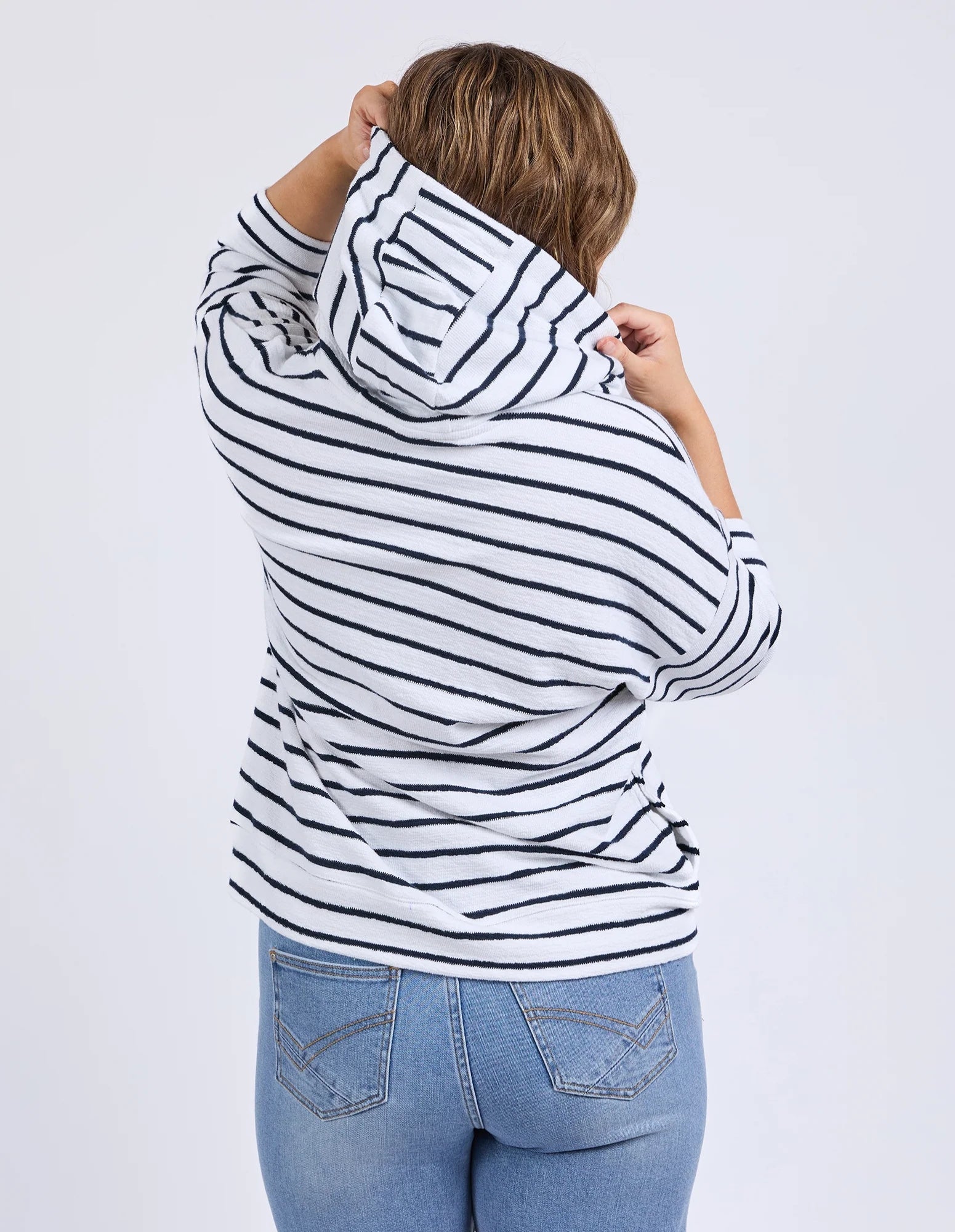 Beachy Zip Hoodie - Stripe - Elm Lifestyle