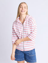 Beachy Zip Hoodie - Stripe - Elm Lifestyle