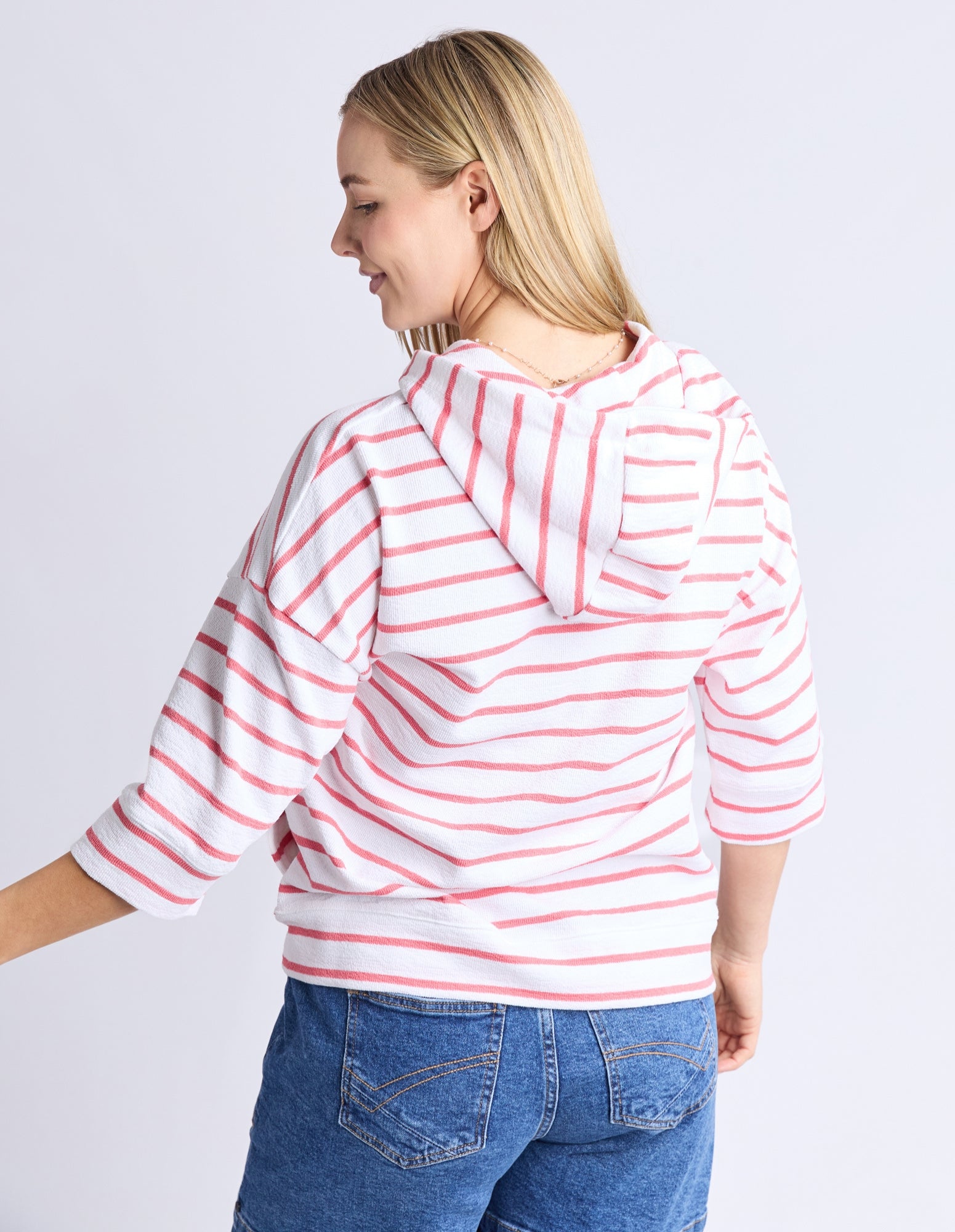 Beachy Zip Hoodie - Stripe - Elm Lifestyle