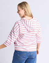 Beachy Zip Hoodie - Stripe - Elm Lifestyle