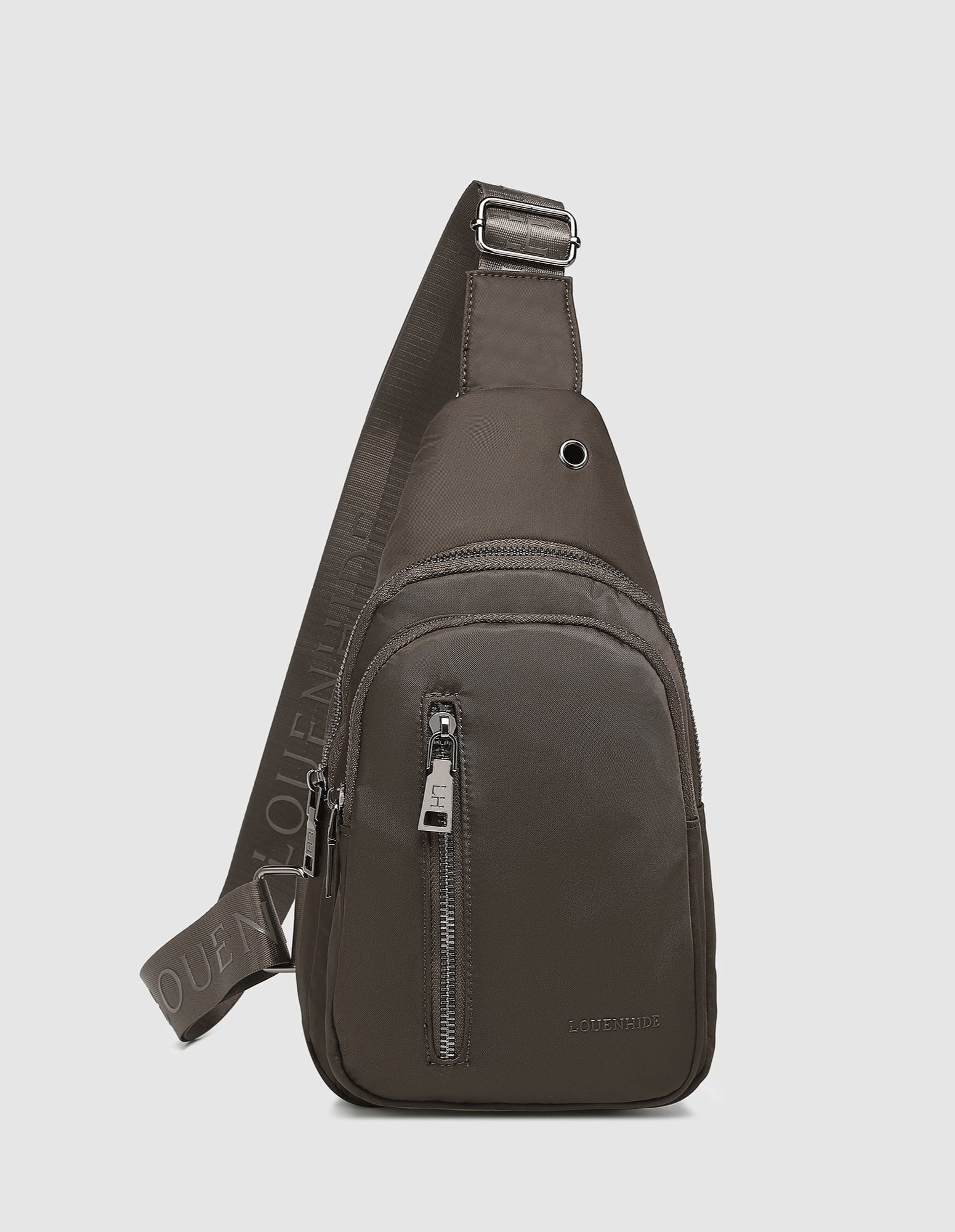 Boyd Nylon Sling Bag - Chocolate - Louenhide