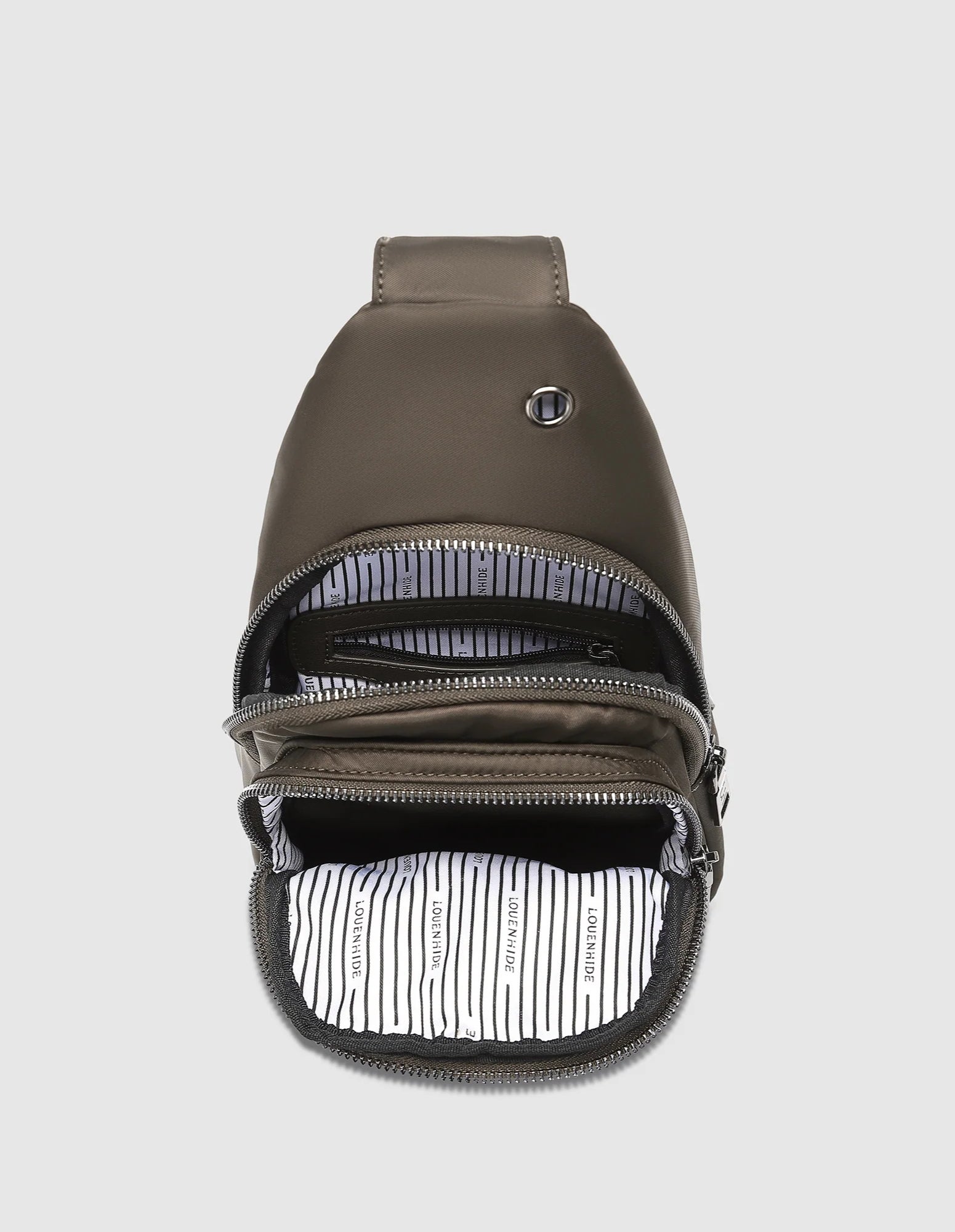 Boyd Nylon Sling Bag - Chocolate - Louenhide