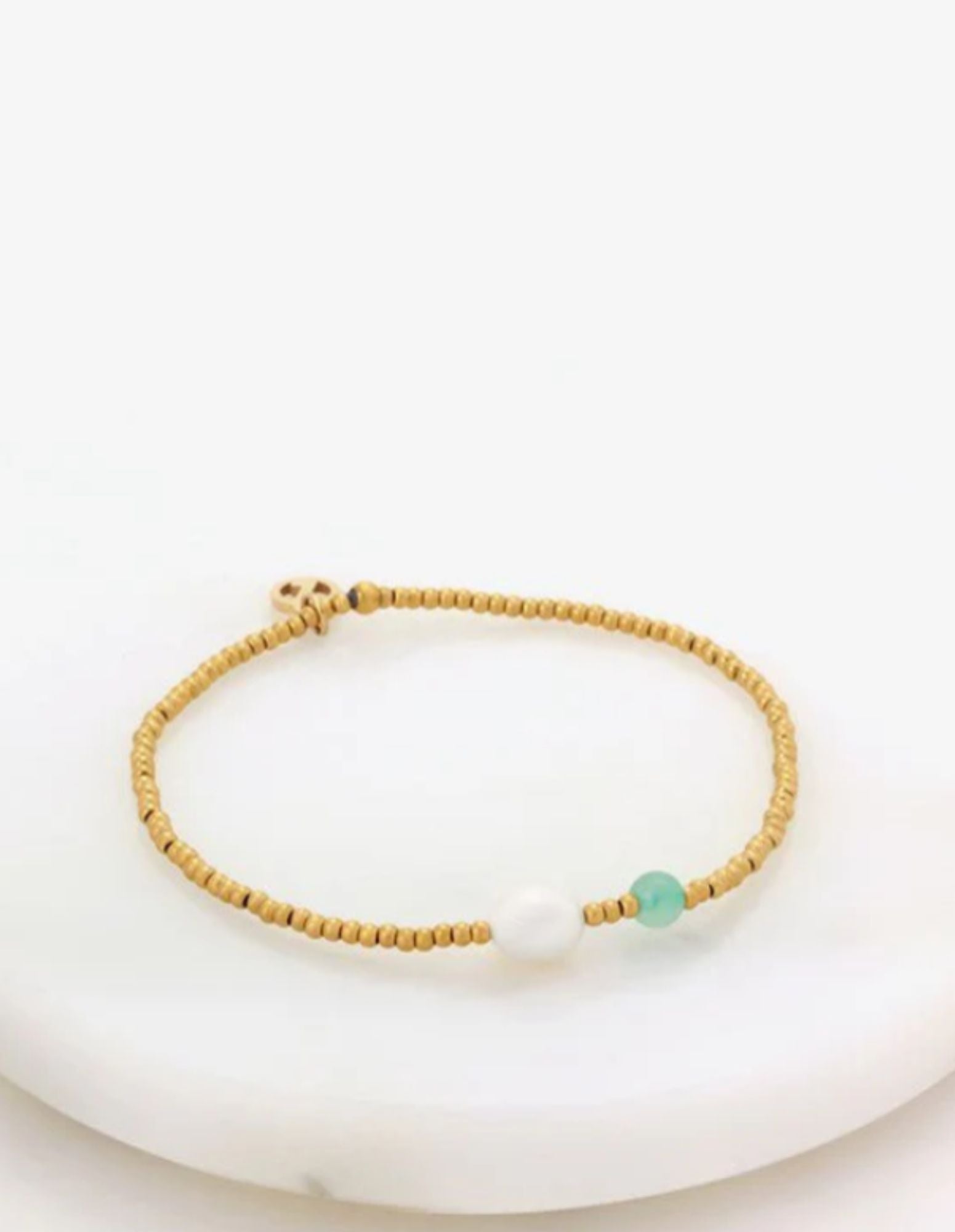 Brooke Bracelet - Sea/Gold- Zafino