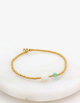 Brooke Bracelet - Sea/Gold- Zafino
