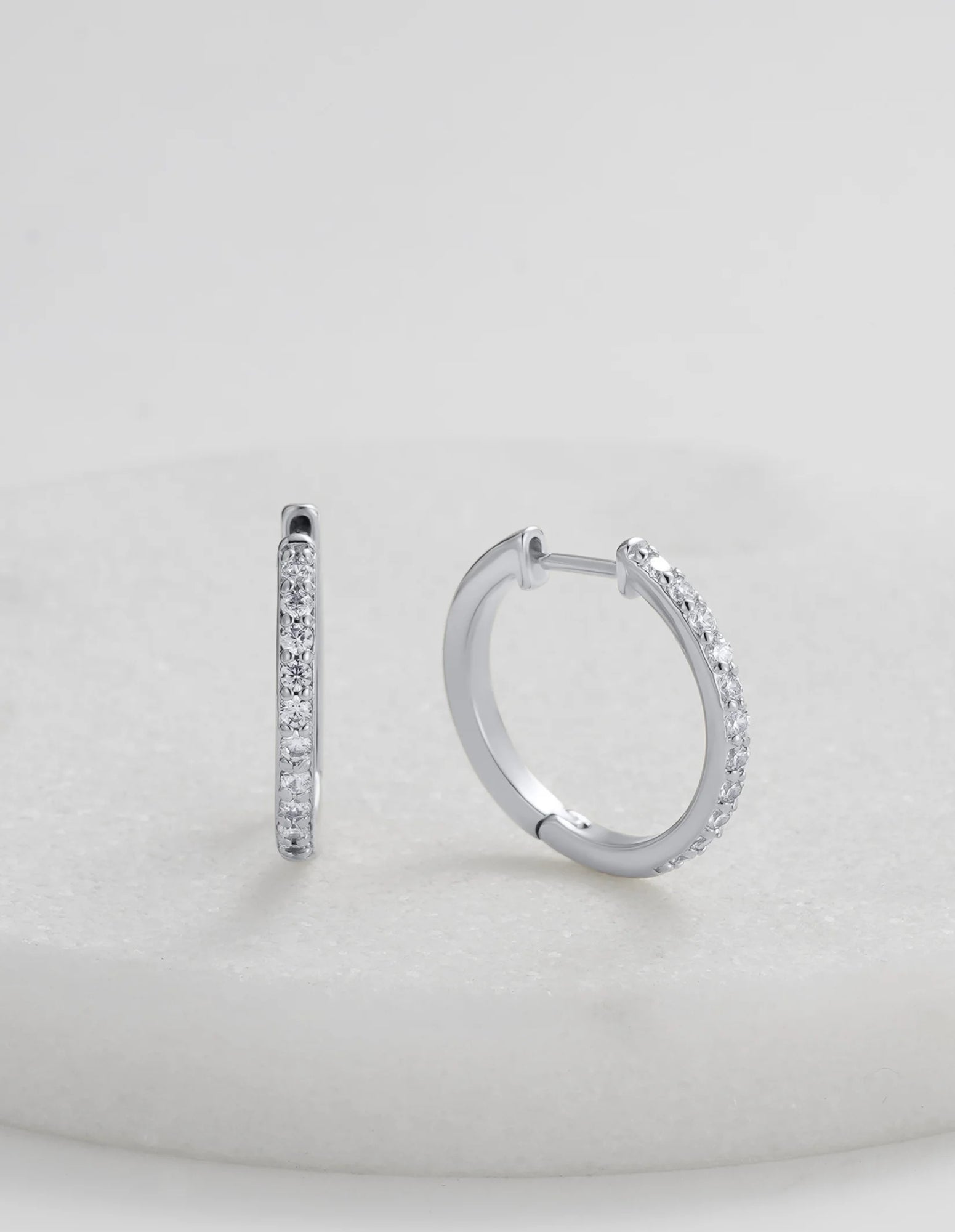 Catalina Hoop - Silver - Zafino