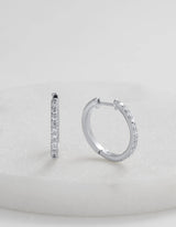 Catalina Hoop - Silver - Zafino