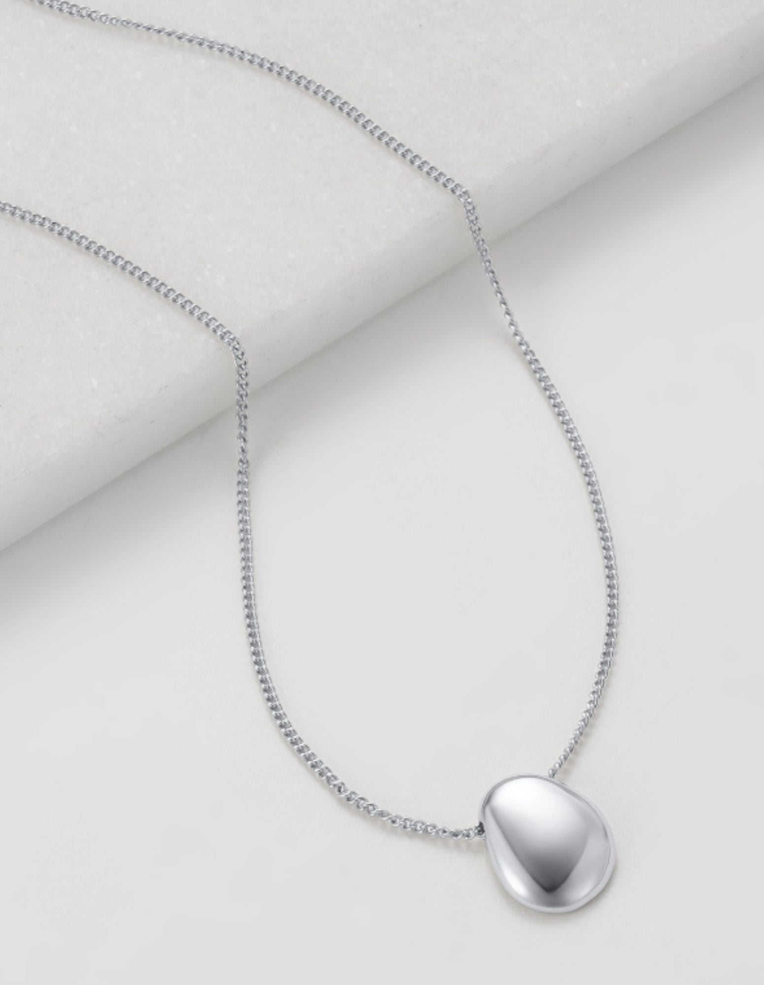Clare Necklace - Silver- Zafino