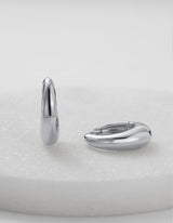 Cleo Hoop Earring Medium - Silver - Zafino