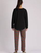 Cuff Sleeve Scoop Hem Tee - One Ten Willow - FUDGE Gifts Home Lifestyle