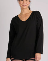 Cuff Sleeve Scoop Hem Tee - One Ten Willow - FUDGE Gifts Home Lifestyle