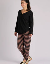 Cuff Sleeve Scoop Hem Tee - One Ten Willow - FUDGE Gifts Home Lifestyle