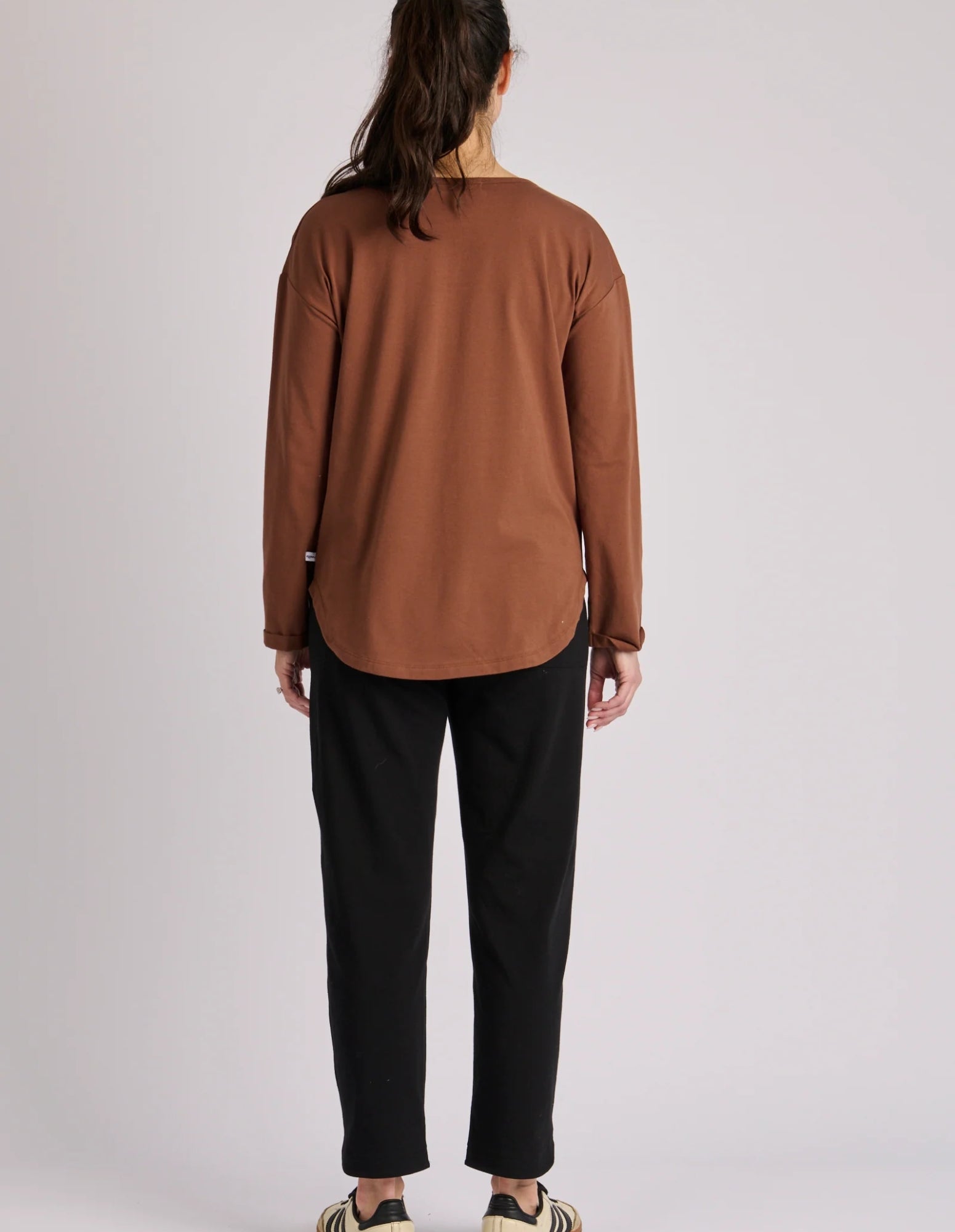 Cuff Sleeve Scoop Hem Tee - One Ten Willow - FUDGE Gifts Home Lifestyle