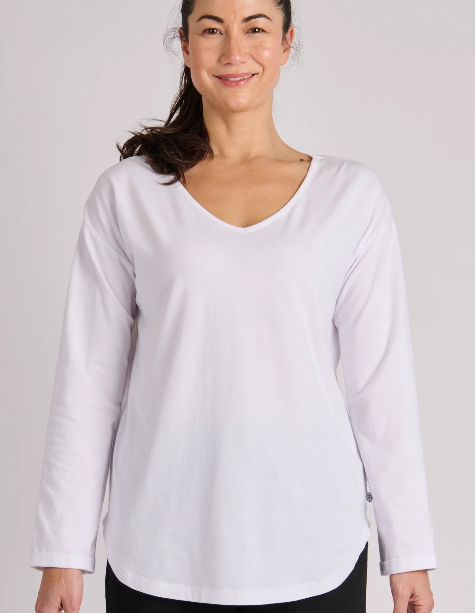 Cuff Sleeve Scoop Hem Tee - One Ten Willow - FUDGE Gifts Home Lifestyle