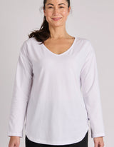 Cuff Sleeve Scoop Hem Tee - One Ten Willow - FUDGE Gifts Home Lifestyle
