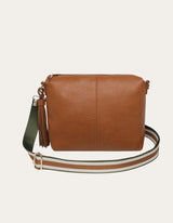 Daisy Stripe Crossbody Bag - Tan - Louenhide - FUDGE Gifts Home Lifestyle