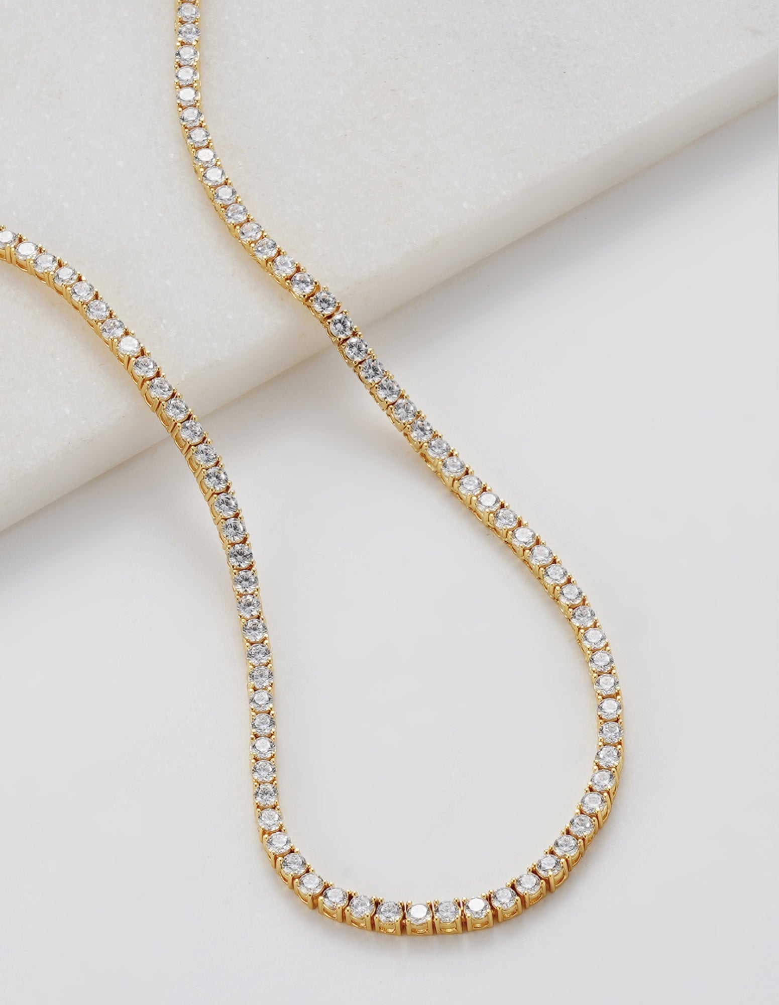 Dani Tennis Necklace - Gold - Zafino - FUDGE Gifts Home Lifestyle